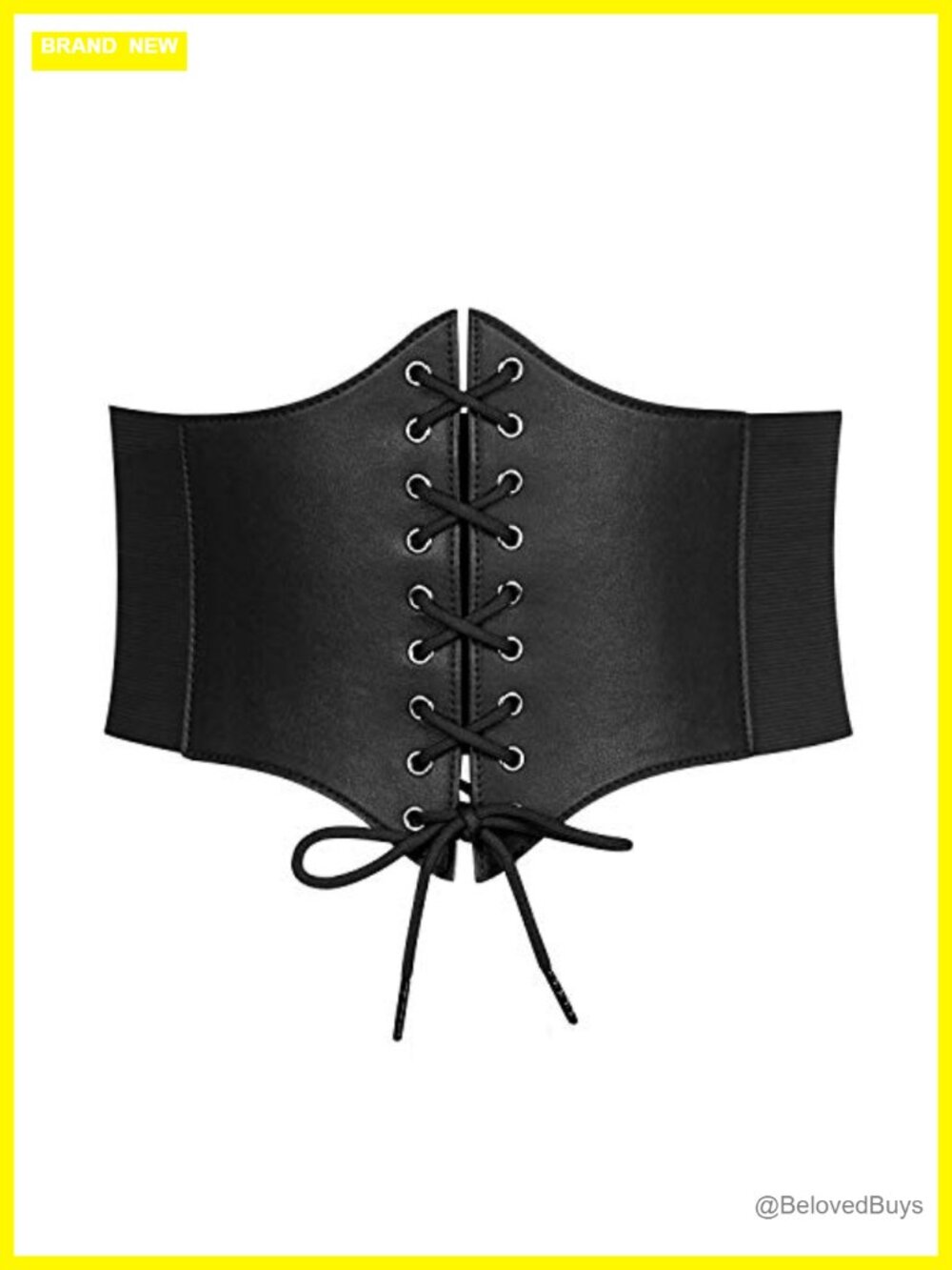 Waspie Belt, Lace-up Cinch Belt, Corset Elastic Waist Belt